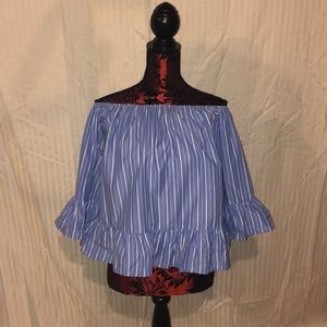 Style envy blue halter top